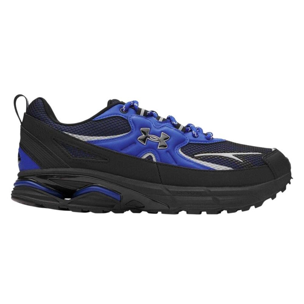 Under Armour Womens/Ladies Apparition Tech Logo Leather Sneakers / Blue